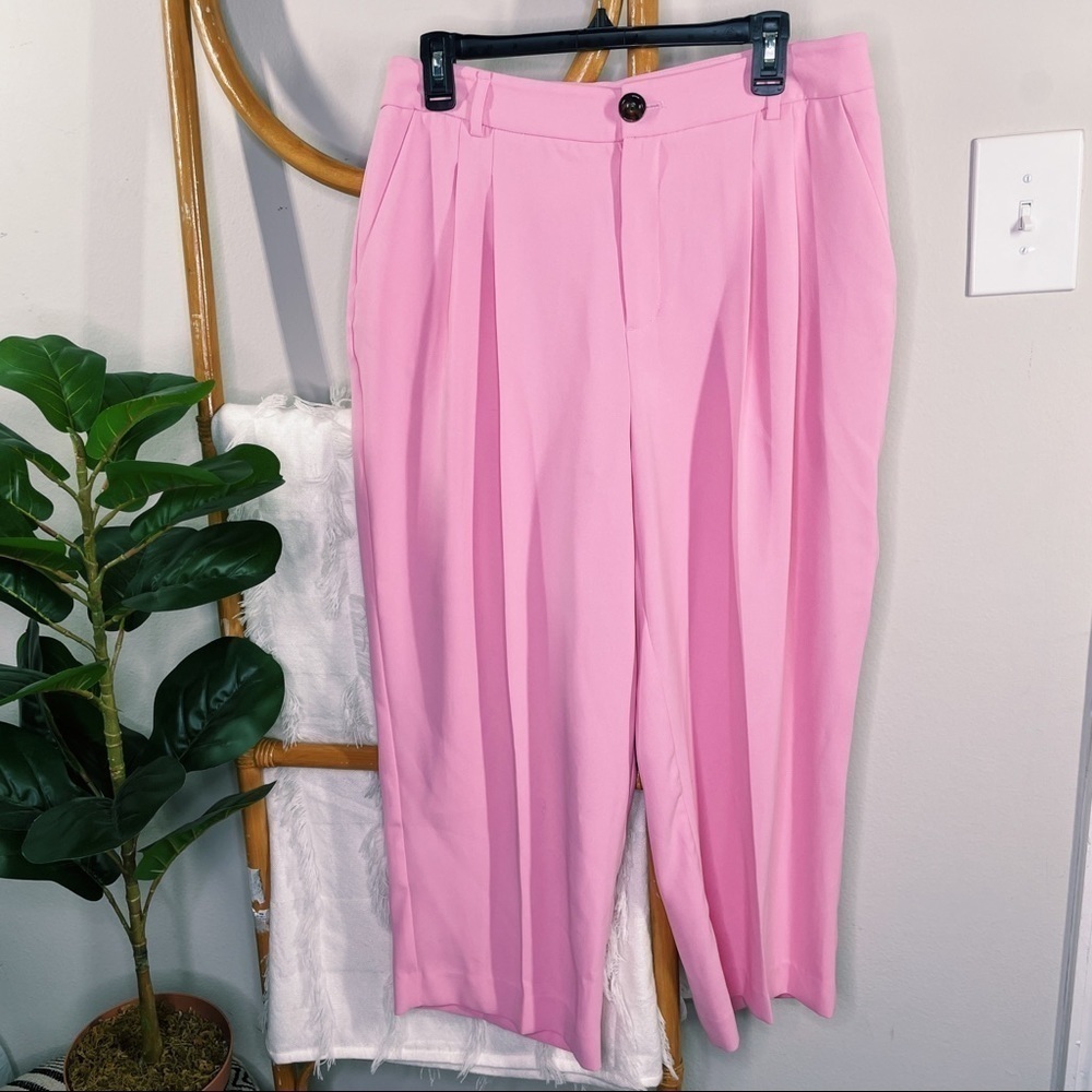 A Loves A Bubblegum Pink High Waisted Trouser Pants sz 10
